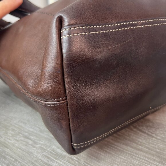 Coach F13757 Lily Legacy Brown Shoulder Bag - Picture 3 of 6